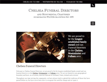 Tablet Screenshot of chelseafuneraldirectors.co.uk